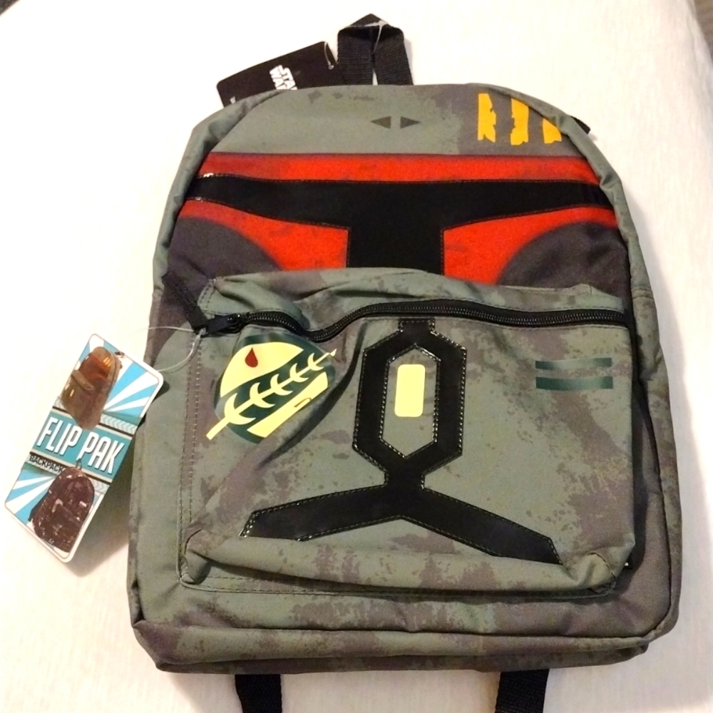 Bioworld Boba Fett Reversible Backpack (Boba Fett Green)- NWT